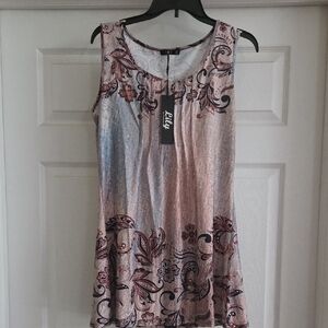 Lily Women's Pink and Blue Floral Mini Dress